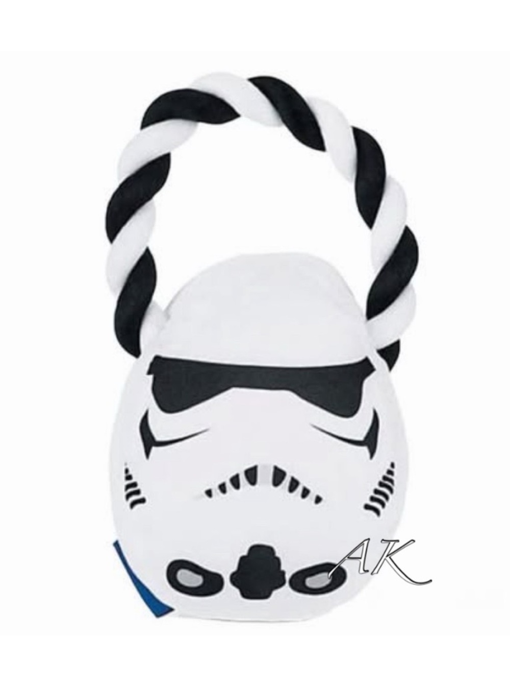 Star Wars Storm Trooper Squeaky & Rope Tug Dog Toy